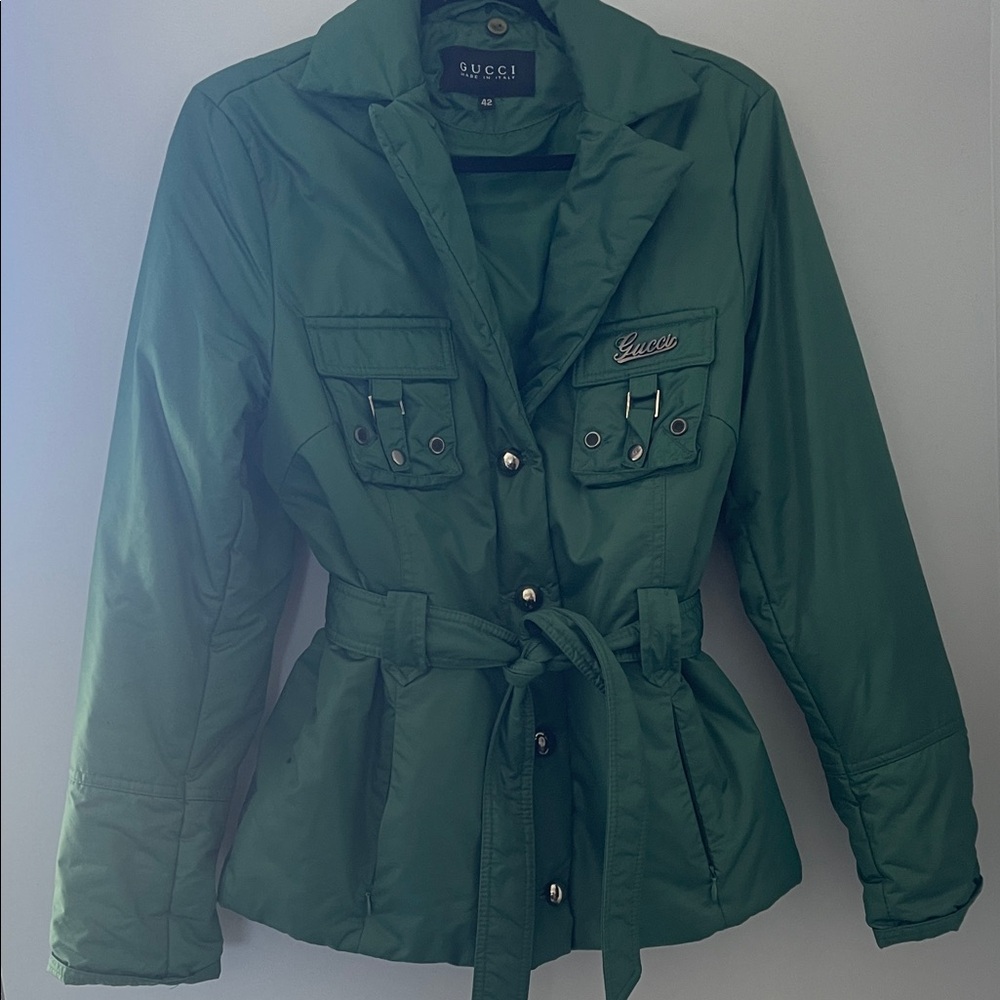 Gucci Women's Utility Jacket in Forest Green